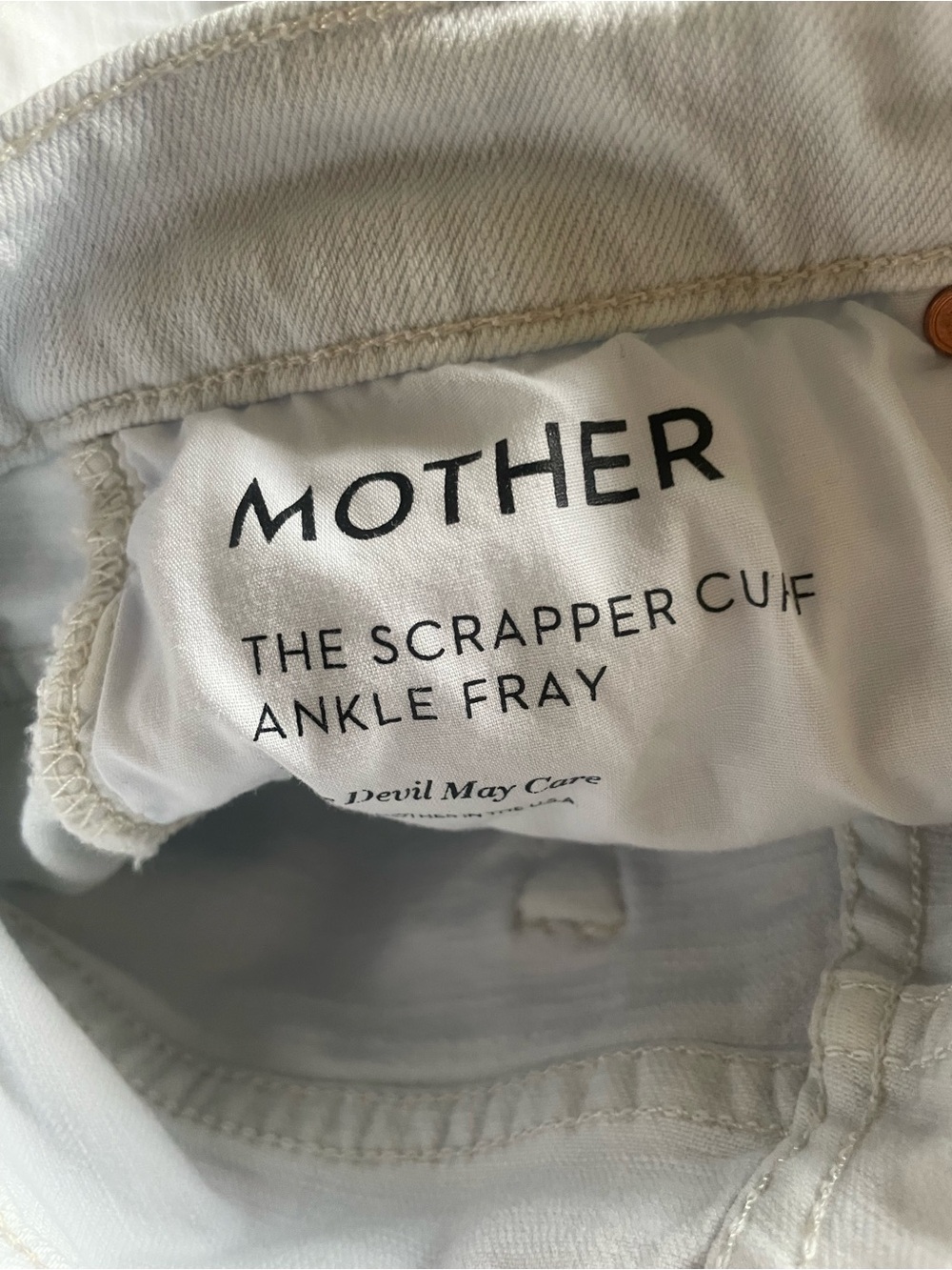 Mother jeans size 26 the scrapper cuff ankle fray - Picture 13 of 13